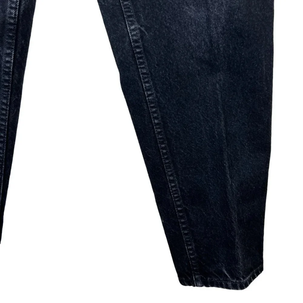 LEVI’S 551 Relaxed Fit Tapered Leg Black Denim Jean Pants Size 12 MED - Picture 4 of 11